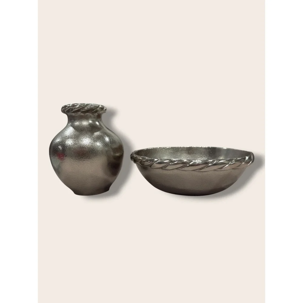 Cast Metal Small Vase Silver - Threshold Studio McGee, Target